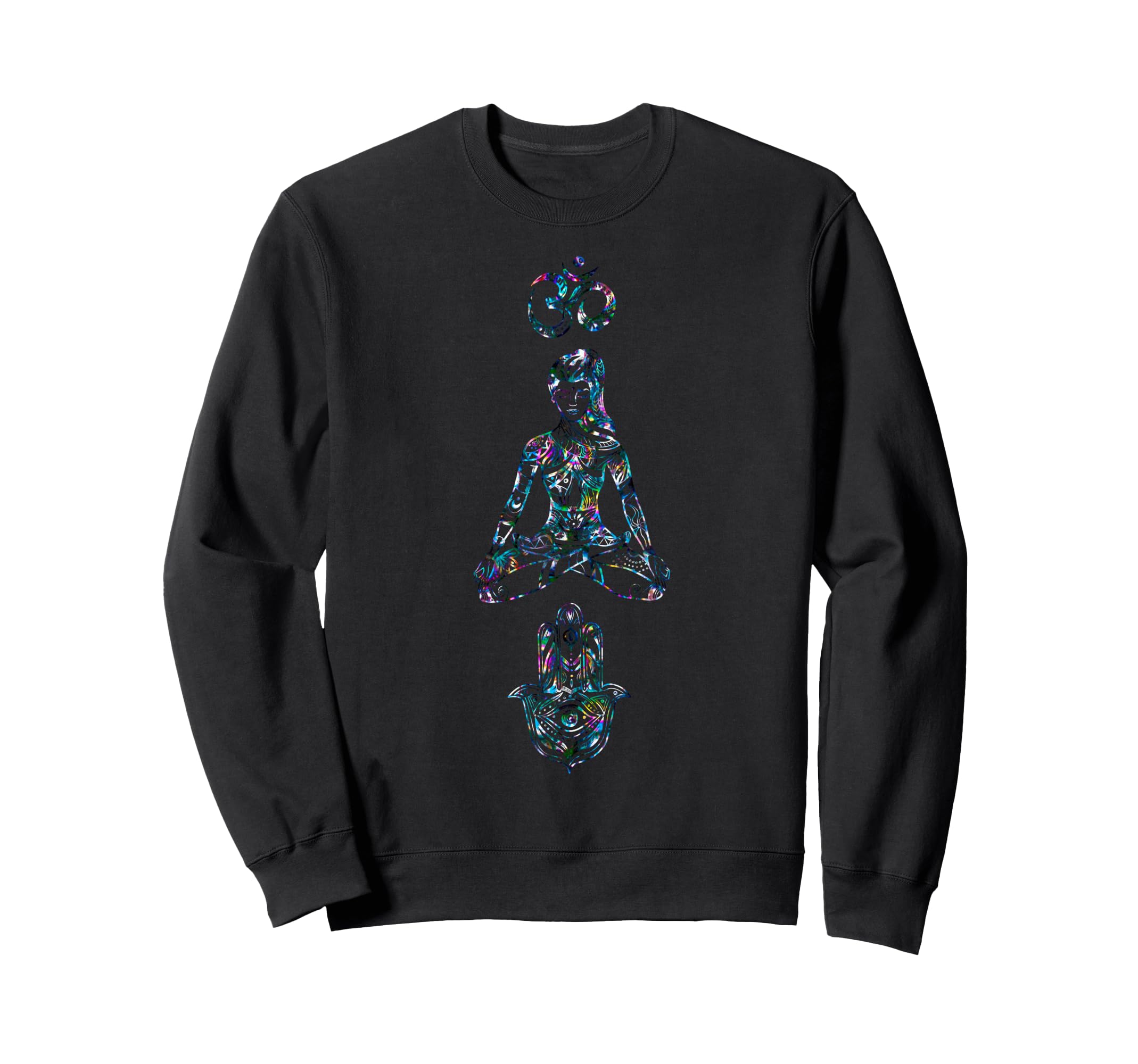 Yoga Lotus Pose Mandala Sweatshirt - Casual Everyday Wear Unisex - T-Shirt, Sweatshirt, Hoodie