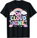 9th Birthday Girl 9 Year Old On Cloud Nine Bday T-Shirt Unisex T-shirt, Sweatshirt, Hoodie, Long Sleeve Tee - T-Shirt, Sweatshirt, Hoodie