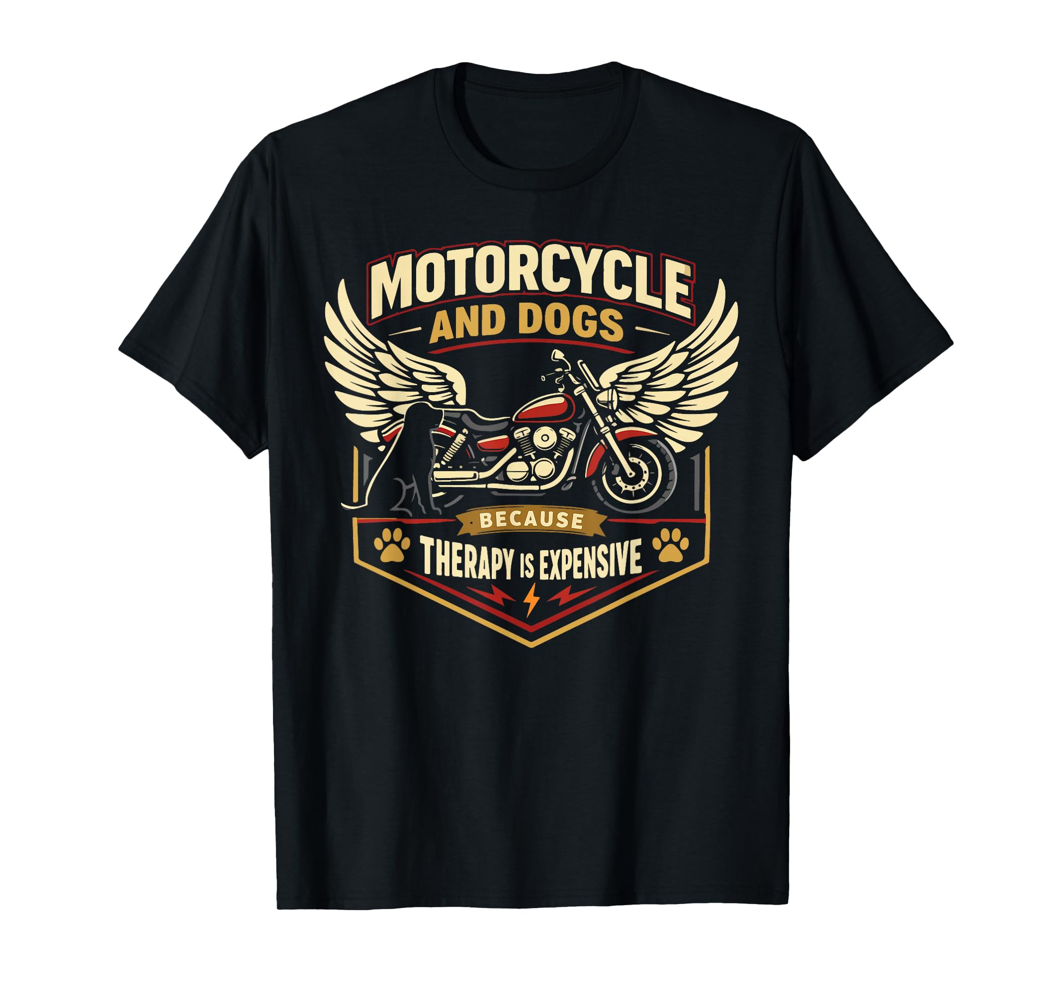 Motorcycle Biker Dog Motorcycle And T-Shirt - Aesthetic Graphic Unisex - T-Shirt, Sweatshirt, Hoodie