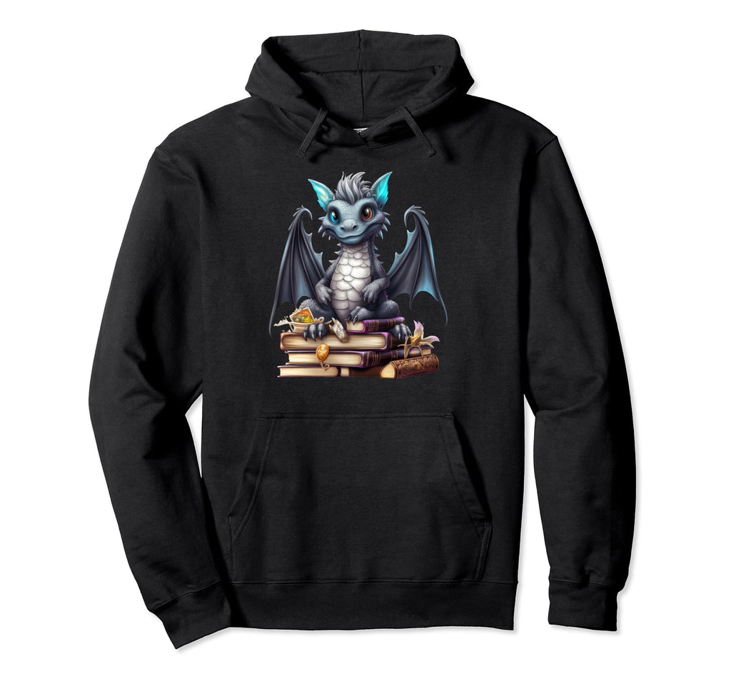 Chinese Year Dragon Dragon Books Hoodie - Custom Art Print for Adults - T-Shirt, Sweatshirt, Hoodie