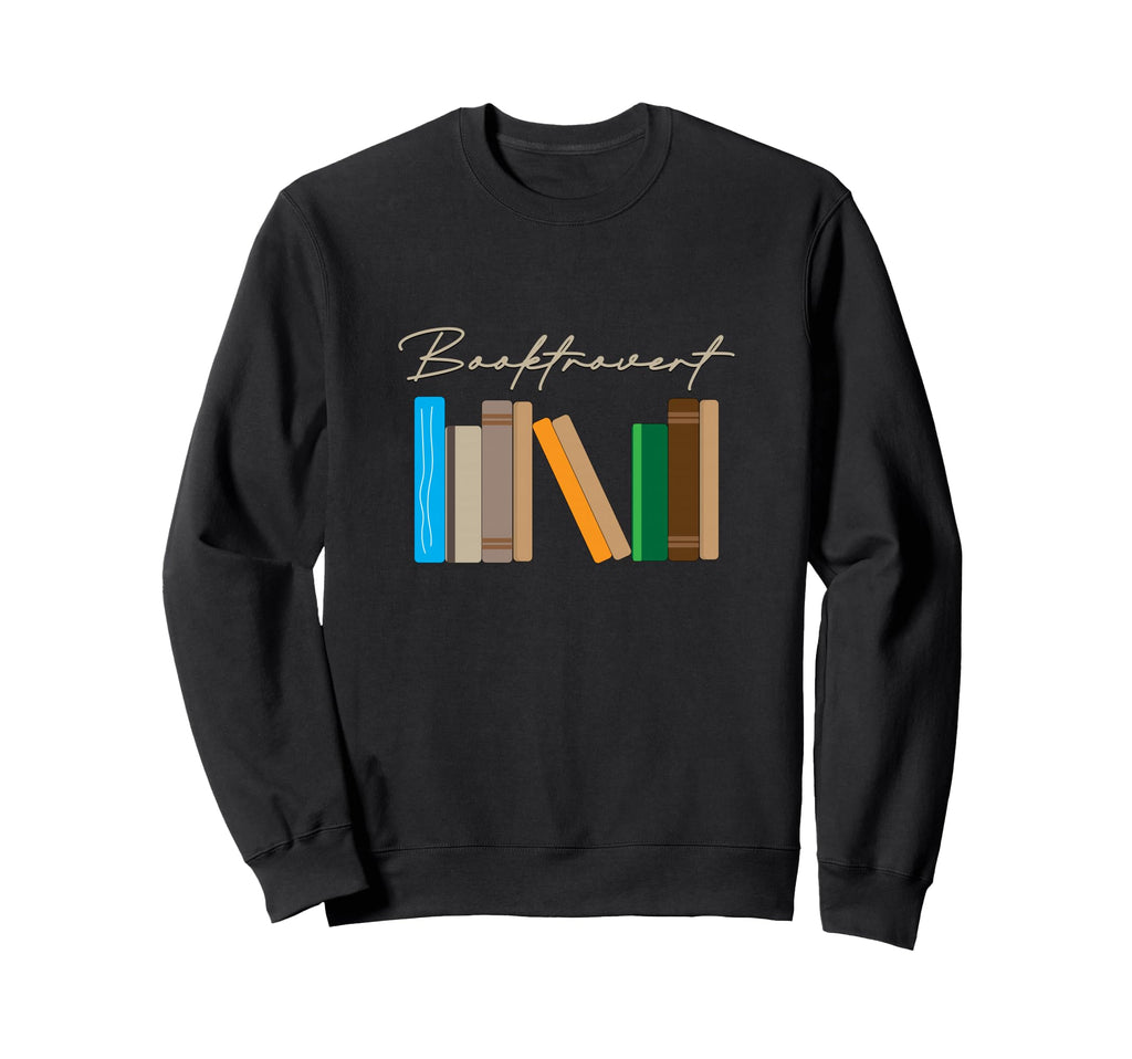 Cozy Booktrovert Bibliophile Reader Sweatshirt - Minimalist Print Unisex - T-Shirt, Sweatshirt, Hoodie