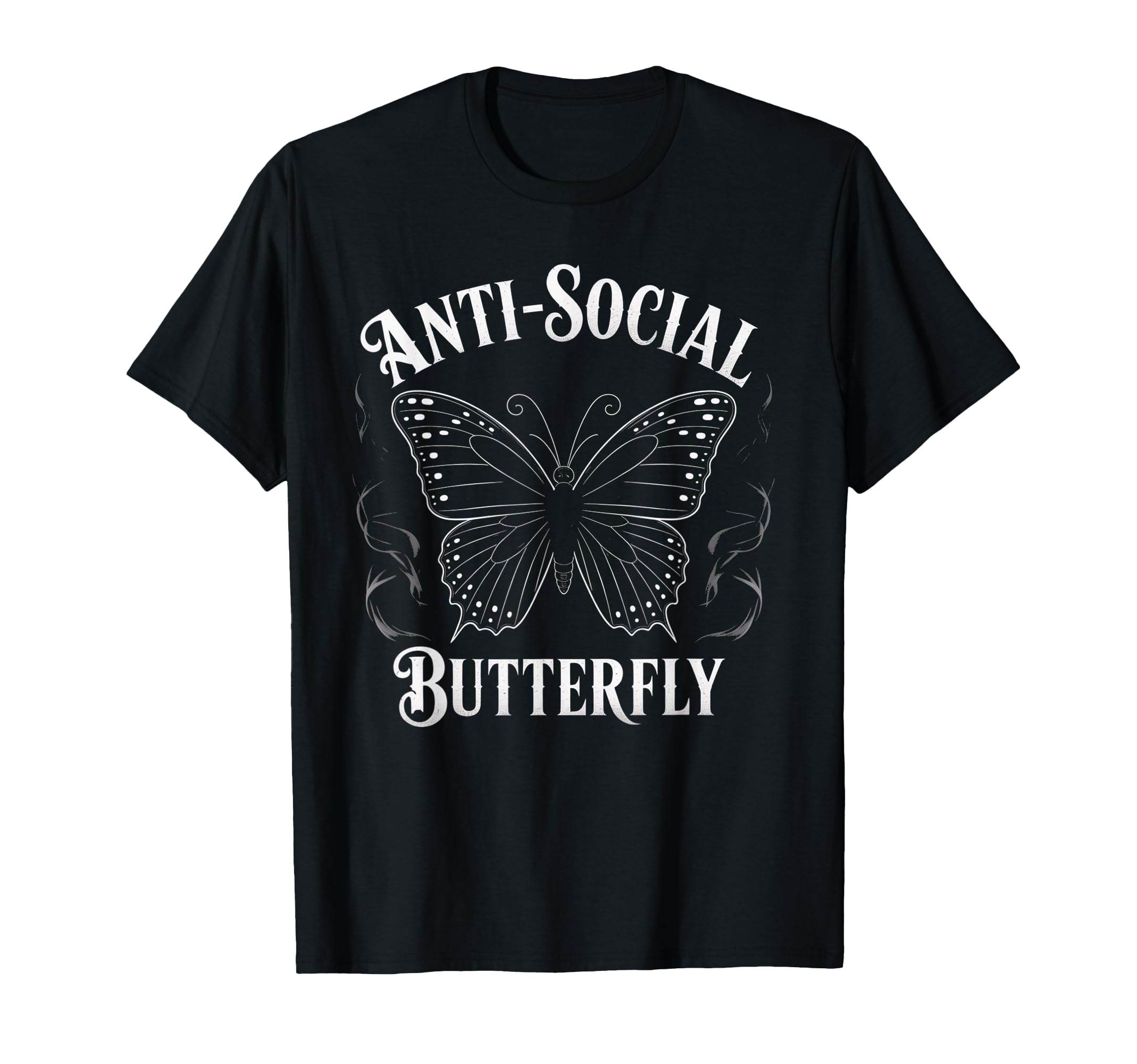 Gothic Antisocial Butterfly Aesthetic T-Shirt - Novelty Apparel Men Women - T-Shirt, Sweatshirt, Hoodie