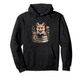 Book Fox Reading Books Library Hoodie - Aesthetic Graphic for Adults - T-Shirt, Sweatshirt, Hoodie
