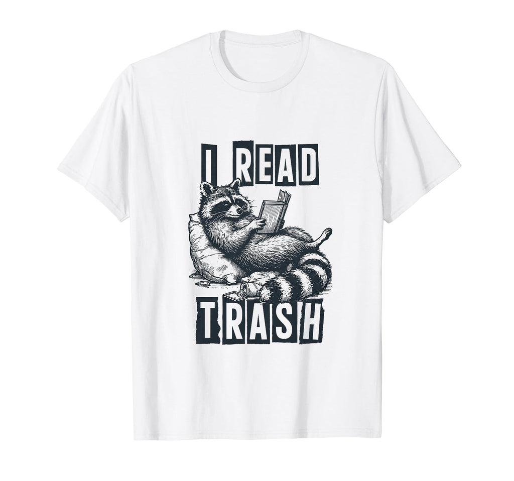 Racoon Reading Spicy Smutty Book Booktok T-Shirt - Streetwear Style Unisex - T-Shirt, Sweatshirt, Hoodie