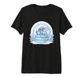Dragon Sleeping Books Fantasy Snowy Tri T-Shirt - Trendy Graphic Unisex - T-Shirt, Sweatshirt, Hoodie