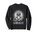 Namaste Raccoon Yoga Meditation Sweatshirt - Aesthetic Graphic Unisex - T-Shirt, Sweatshirt, Hoodie