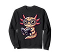 Axolotl Reading Book Nerd Sweatshirt - Casual Everyday Wear for Adults - T-Shirt, Sweatshirt, Hoodie