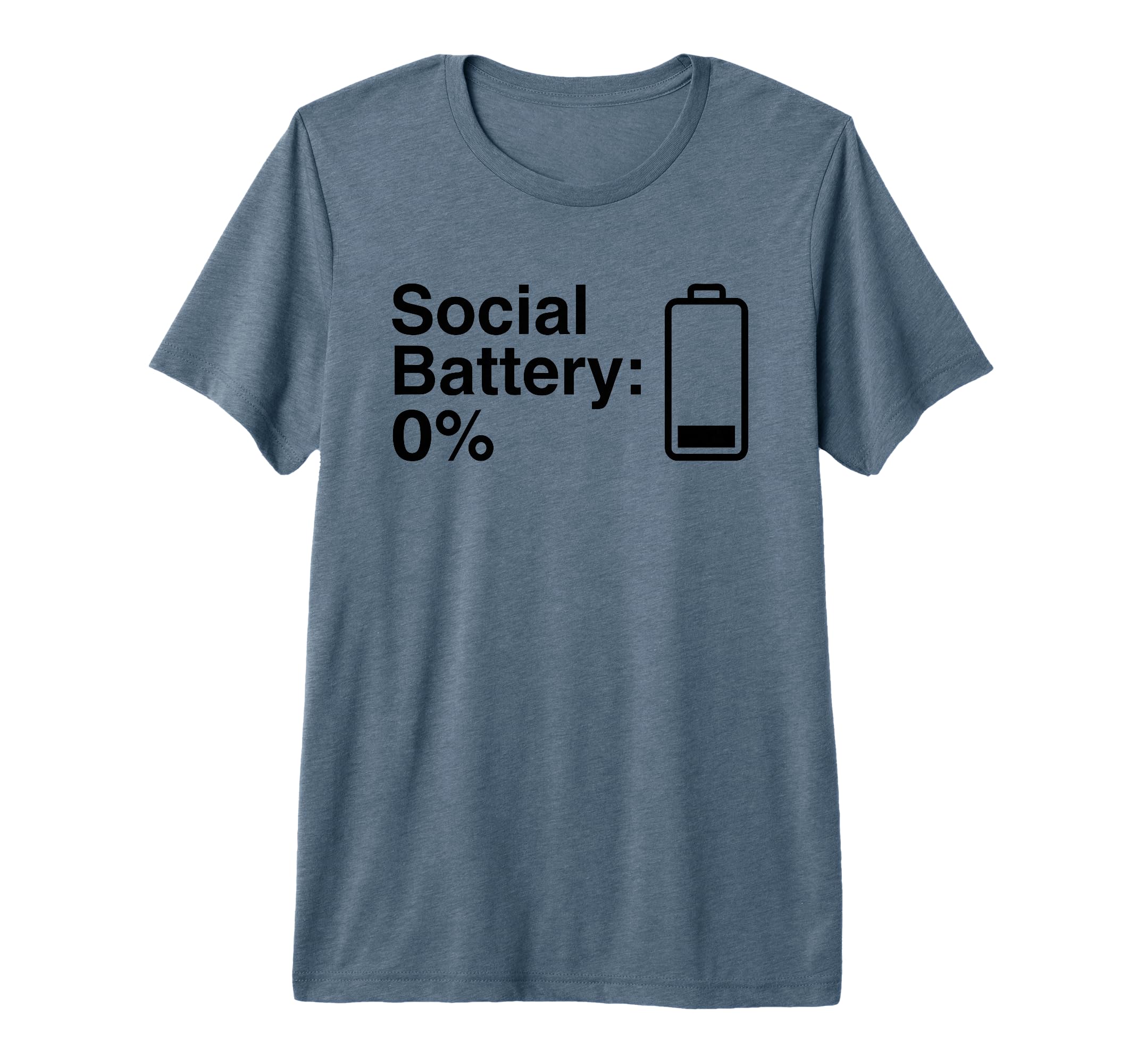 Social Battery 0 Percent Low Energy T-Shirt - Aesthetic Graphic Men Women - T-Shirt, Sweatshirt, Hoodie
