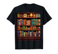Antique Library Bookshelf Colorful T-Shirt - Aesthetic Graphic Men Women - T-Shirt, Sweatshirt, Hoodie