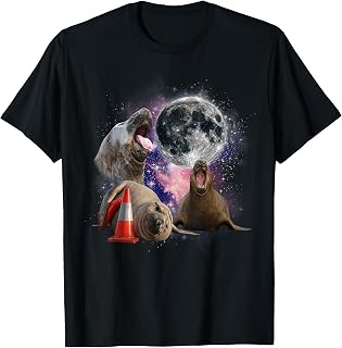 Neil Seal Galaxy Moon Cone Funny Wildlife Design T-Shirt Unisex T-shirt, Sweatshirt, Hoodie, Long Sleeve Tee - T-Shirt, Sweatshirt, Hoodie