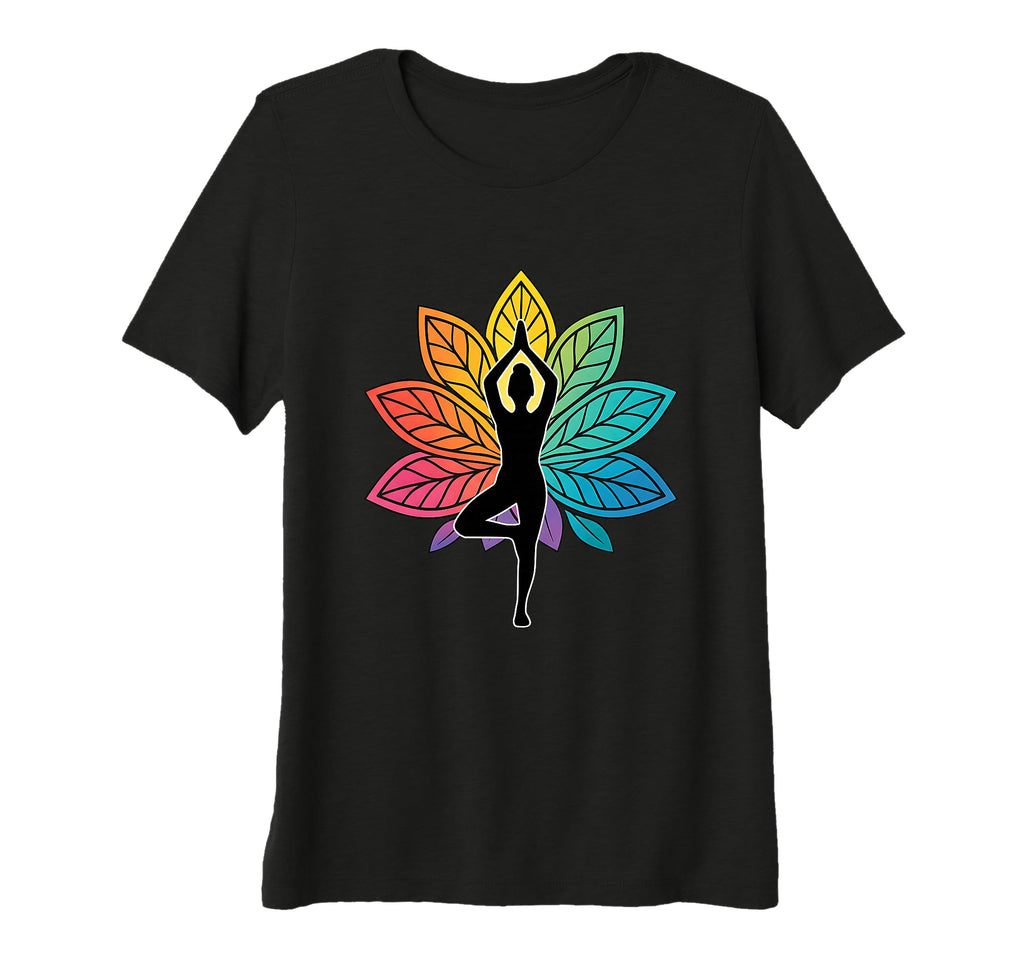 Womens Yoga Pose Chakra Tree T-Shirt - Fun Novelty Design Unisex - T-Shirt, Sweatshirt, Hoodie