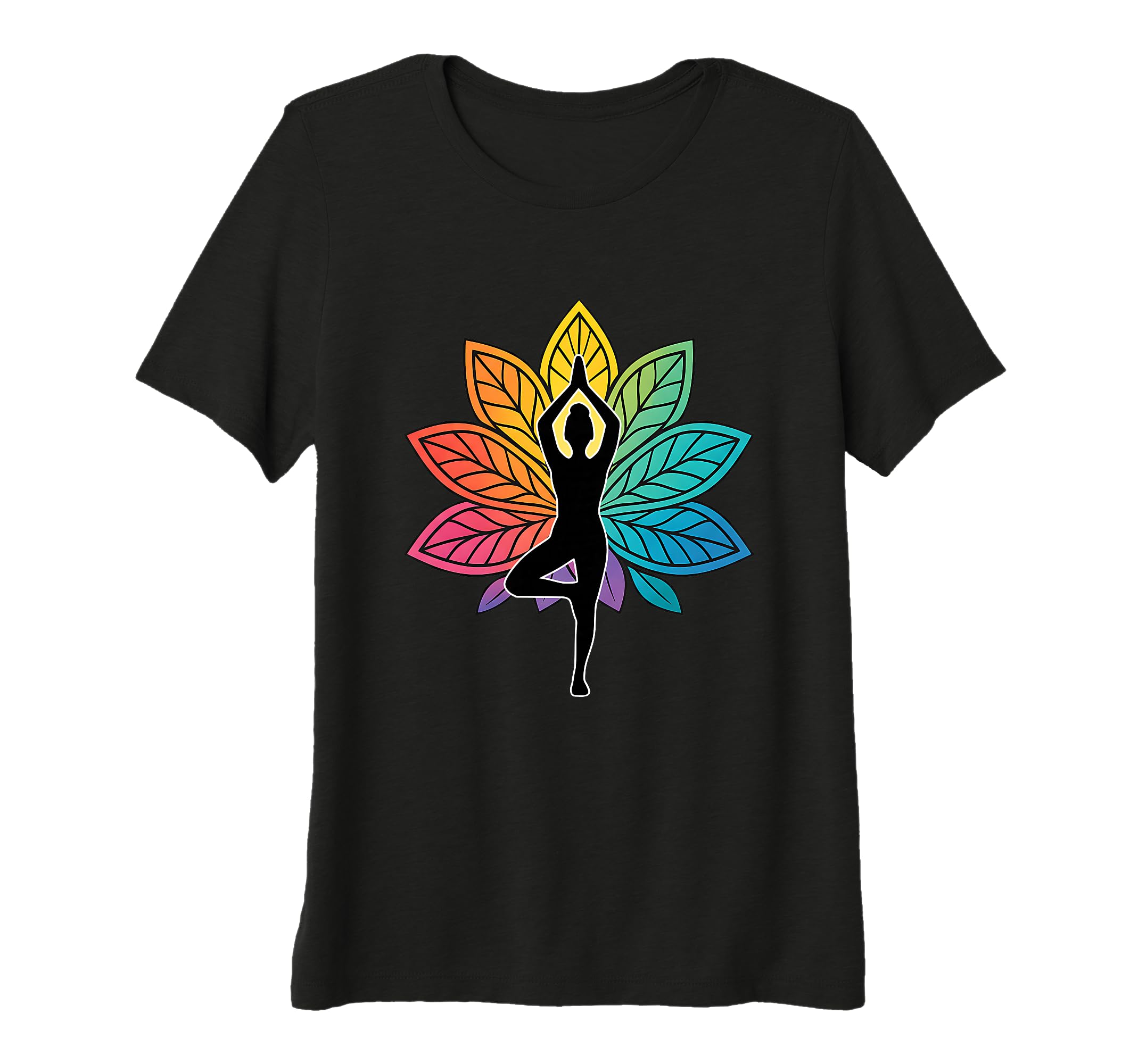 Womens Yoga Pose Chakra Tree T-Shirt - Fun Novelty Design Unisex - T-Shirt, Sweatshirt, Hoodie