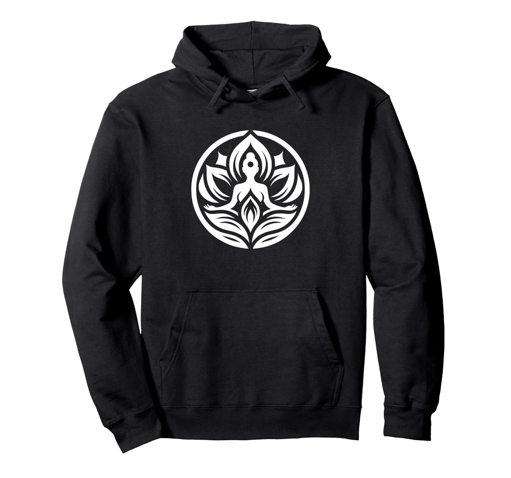 Meditative Figure Foliage Adults Hoodie - Streetwear Style for Adults - T-Shirt, Sweatshirt, Hoodie