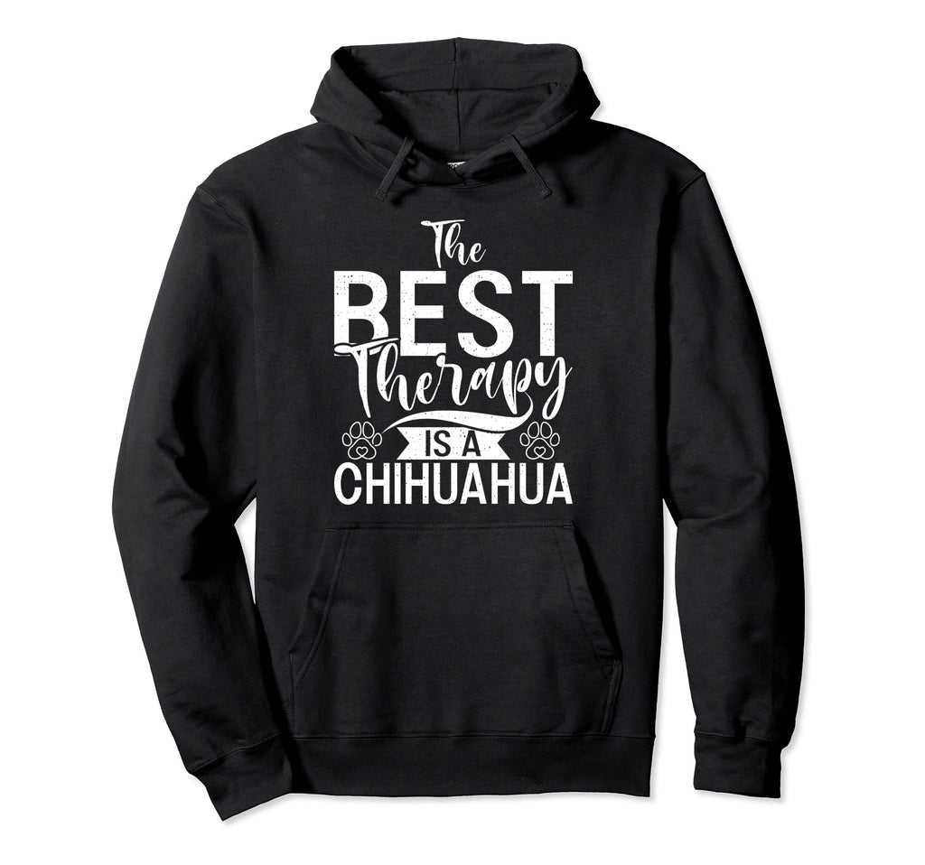 Best Therapy Is Chihuahua Hoodie - Minimalist Print Men Women - T-Shirt, Sweatshirt, Hoodie