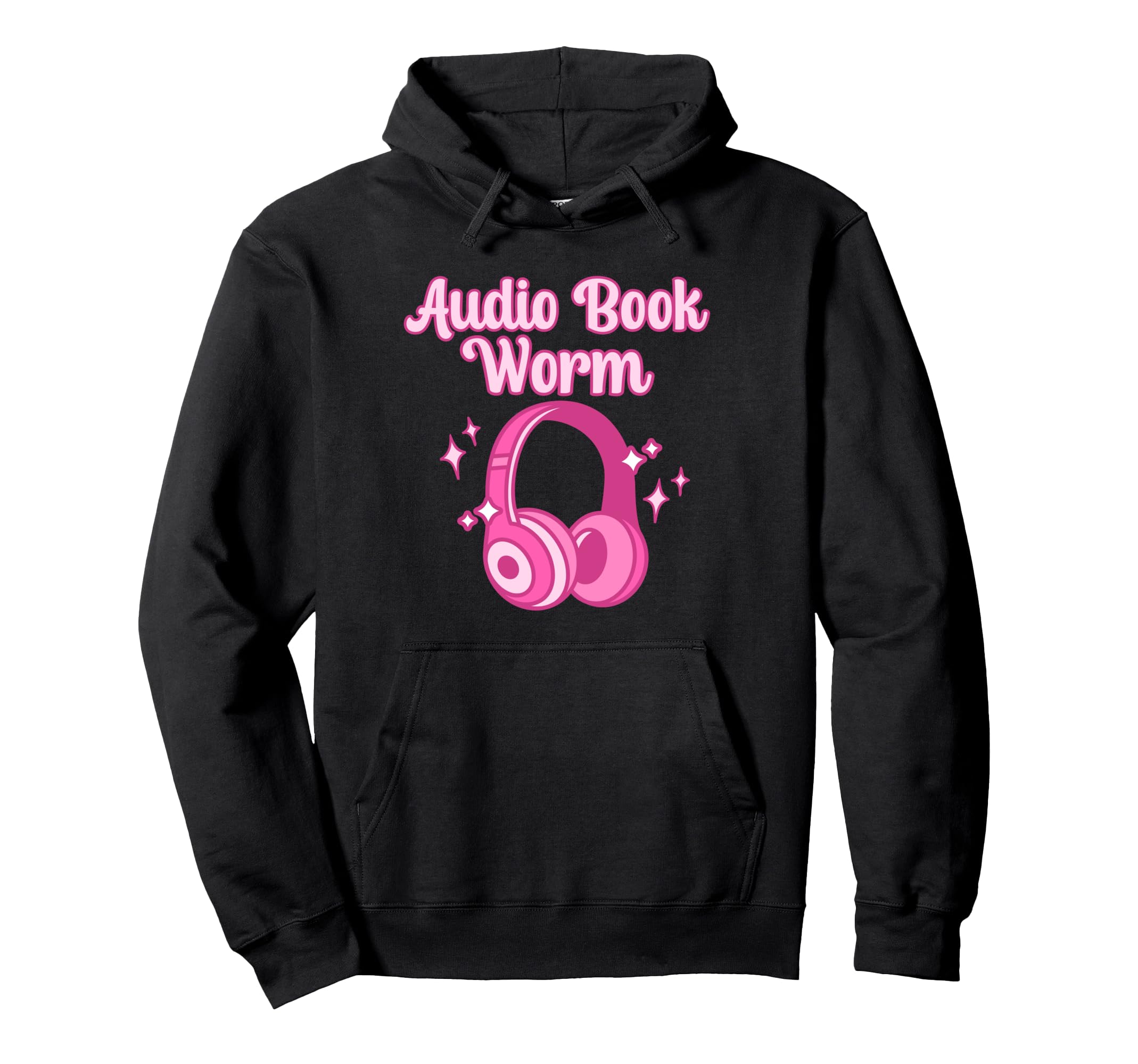 Audio Book Worm Book Lover Pastel Hoodie - Unique Graphic Men Women - T-Shirt, Sweatshirt, Hoodie