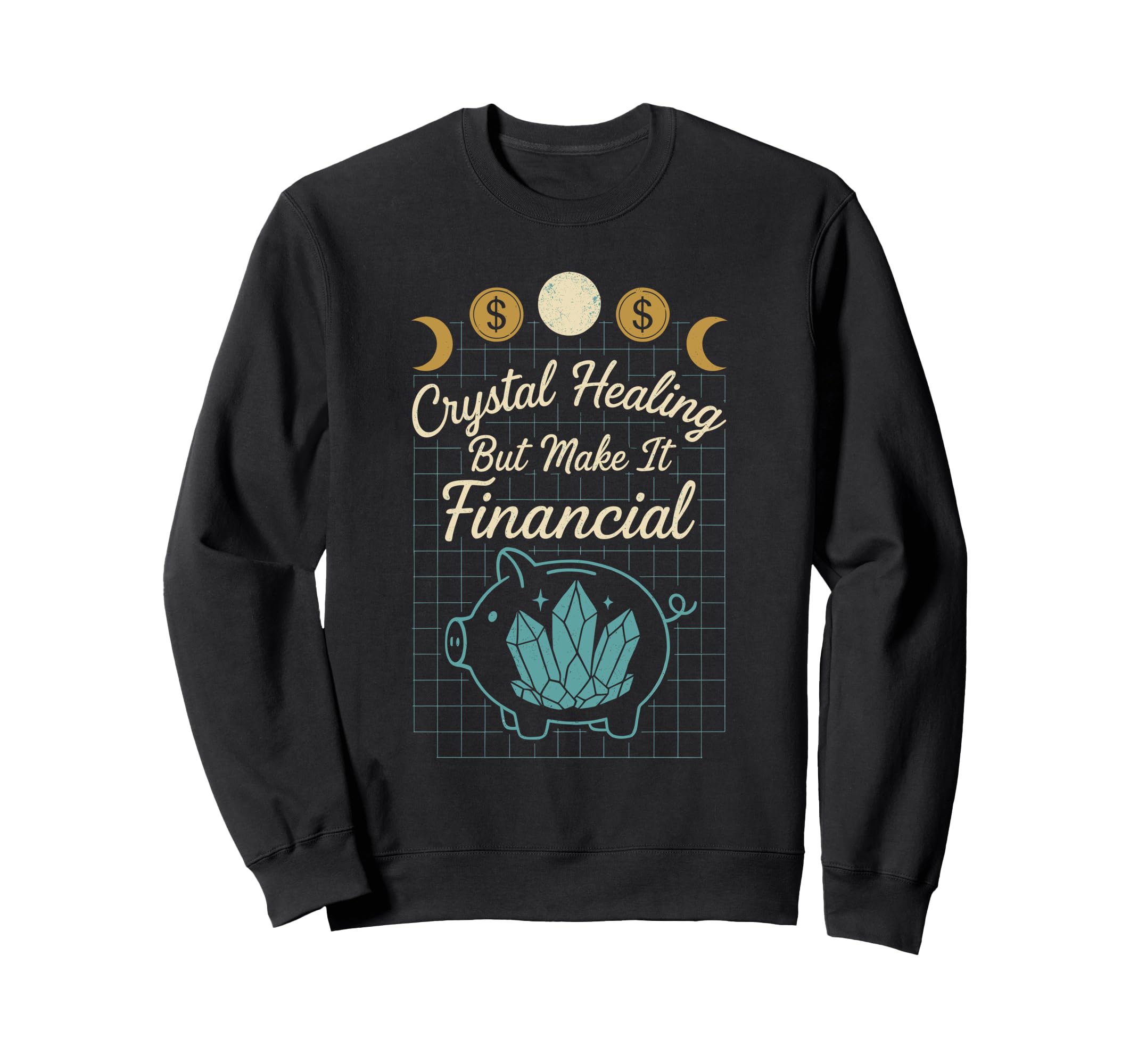 Crystal Healing Anti Sweatshirt - Casual Everyday Wear Men Women - T-Shirt, Sweatshirt, Hoodie