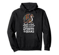 Just Who Loves Dragons And Books Hoodie - Minimalist Print Unisex - T-Shirt, Sweatshirt, Hoodie