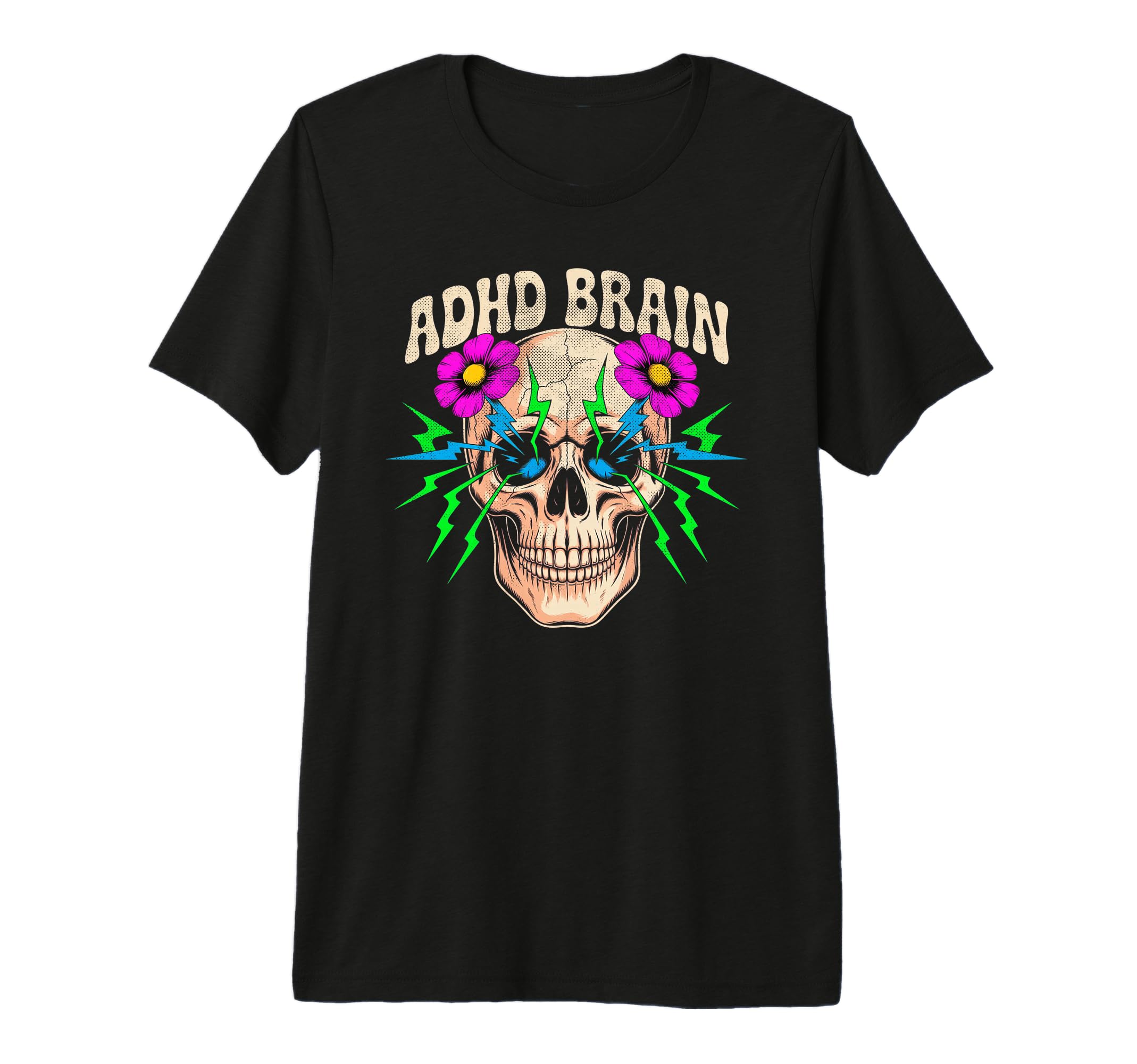Hilarious Adhd Brain Witty Minded Tri T-Shirt - Custom Art Print Men Women - T-Shirt, Sweatshirt, Hoodie