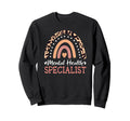 Mental Health Specialist Leopard Sweatshirt - Novelty Apparel Unisex - T-Shirt, Sweatshirt, Hoodie