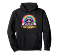 Raccoon I Am Unwell Rainbow Anxiety Hoodie - Custom Art Print Unisex - T-Shirt, Sweatshirt, Hoodie