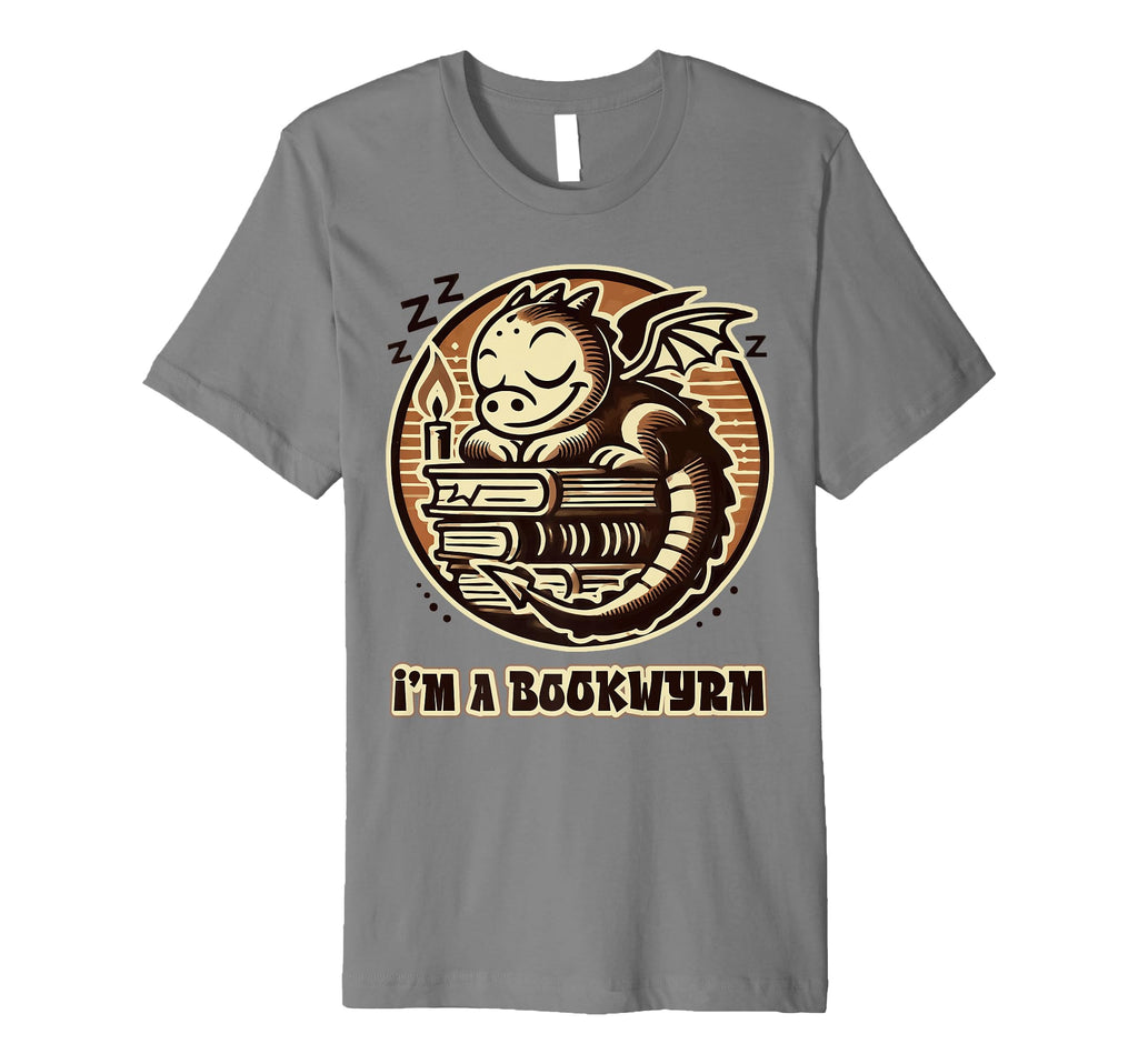 Im Bookwyrm Not Bookworm Dragon Love T-Shirt - Custom Art Print Men Women - T-Shirt, Sweatshirt, Hoodie