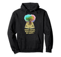 Drink Coffee Read Books Be Happy Bookworm Hoodie - Streetwear Style Unisex - T-Shirt, Sweatshirt, Hoodie