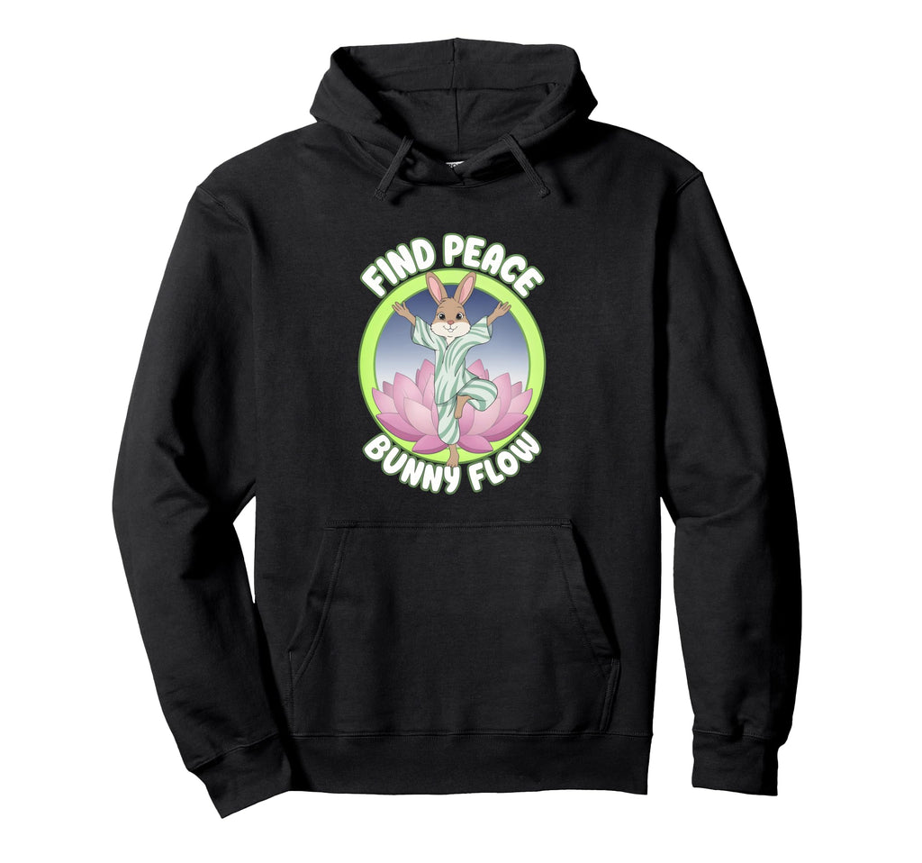 Fitness Bunny Lovers Mindful Yoga Hoodie - Casual Everyday Wear Men Women - T-Shirt, Sweatshirt, Hoodie