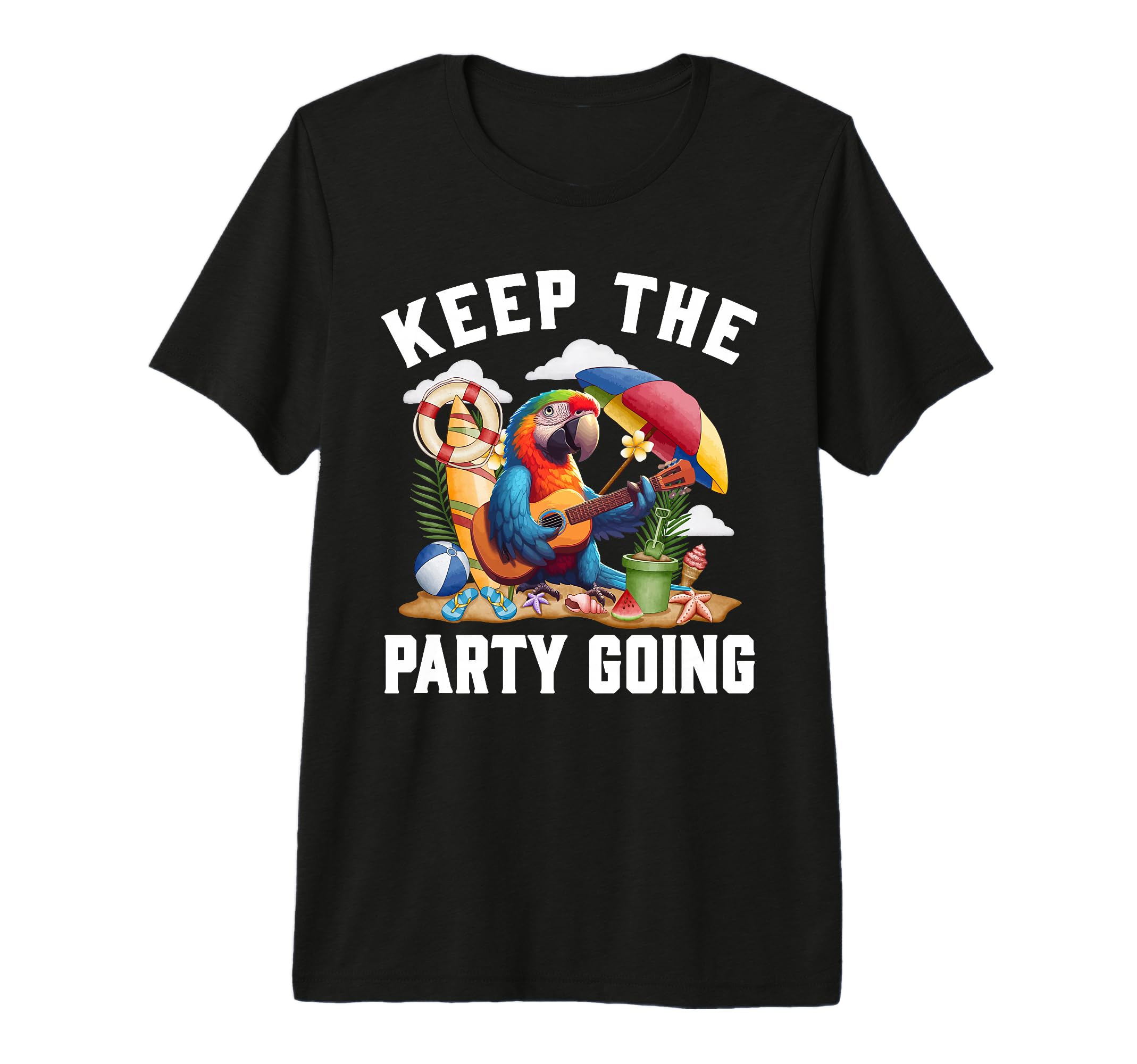 Keep Party Going Funny Parrot Tribute T-Shirt - Graphic Print Men Women - T-Shirt, Sweatshirt, Hoodie