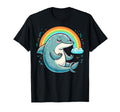 Meditation Dolphin Yoga Pose Relaxing T-Shirt - Minimalist Print Men Women - T-Shirt, Sweatshirt, Hoodie