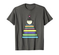 Tea Or Coffee And Books Reader T-Shirt - Custom Art Print Unisex - T-Shirt, Sweatshirt, Hoodie