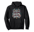 Easily Distracted Dragons And Books Book Hoodie - Trendy Graphic Unisex - T-Shirt, Sweatshirt, Hoodie