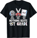 Back to School Nothing Beats 1st Grade Rock Paper Scissors T-Shirt Unisex T-shirt, Sweatshirt, Hoodie, Long Sleeve Tee - T-Shirt, Sweatshirt, Hoodie