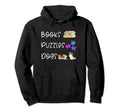 Books Puzzles Dogs Funny Bookish Hoodie - Fun Novelty Design Unisex - T-Shirt, Sweatshirt, Hoodie