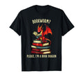 Book Dragon T-Shirt - Unique Graphic for Adults - T-Shirt, Sweatshirt, Hoodie