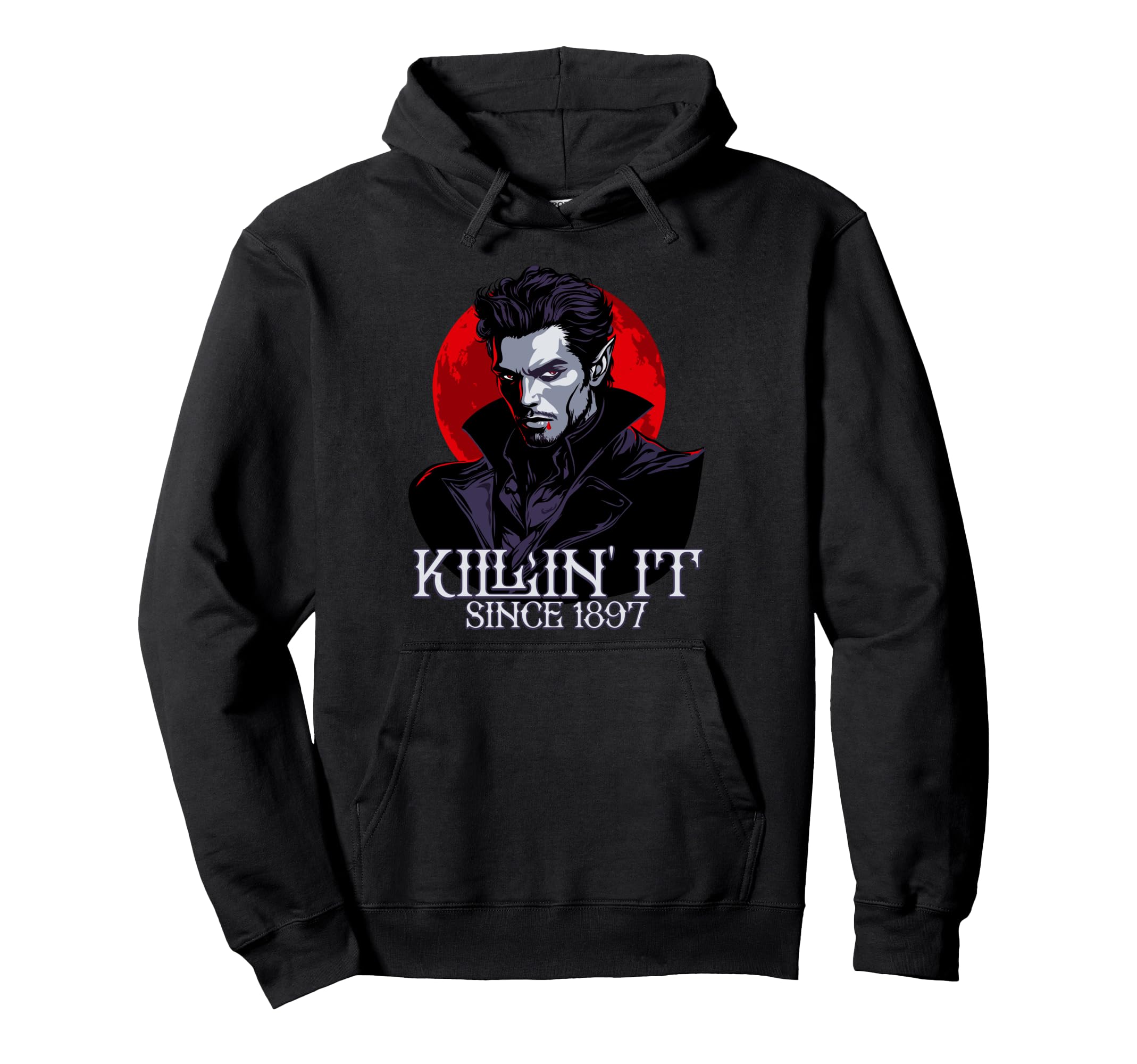 Funny Gothic Dracula Vampire Book Hoodie - Fun Novelty Design Men Women - T-Shirt, Sweatshirt, Hoodie