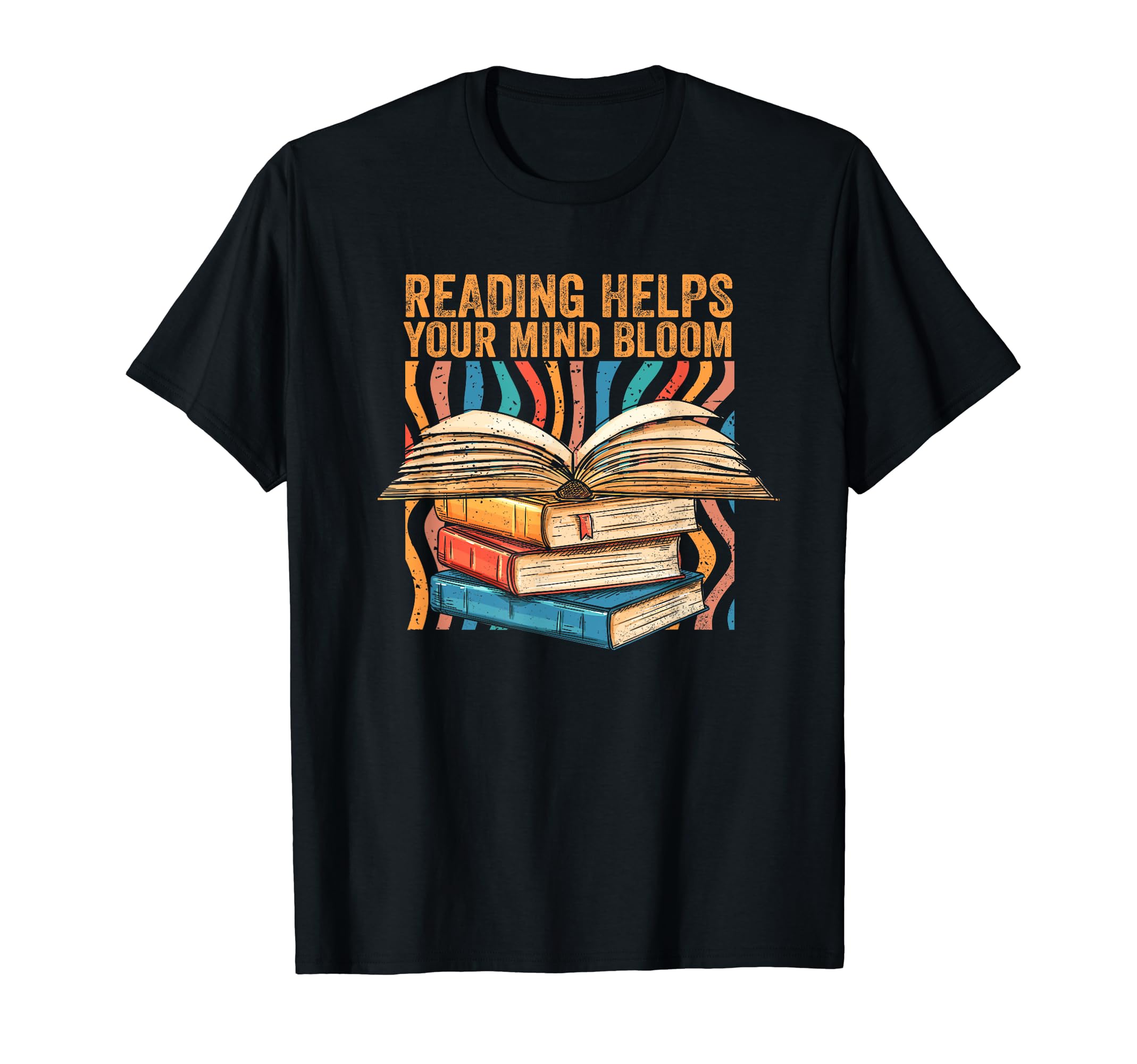 Reading Helps Your Mind Bloom T-Shirt - Unique Graphic Men Women - T-Shirt, Sweatshirt, Hoodie