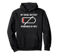 Infj Personality Social Battery Low Hoodie - Fun Novelty Design Men Women - T-Shirt, Sweatshirt, Hoodie