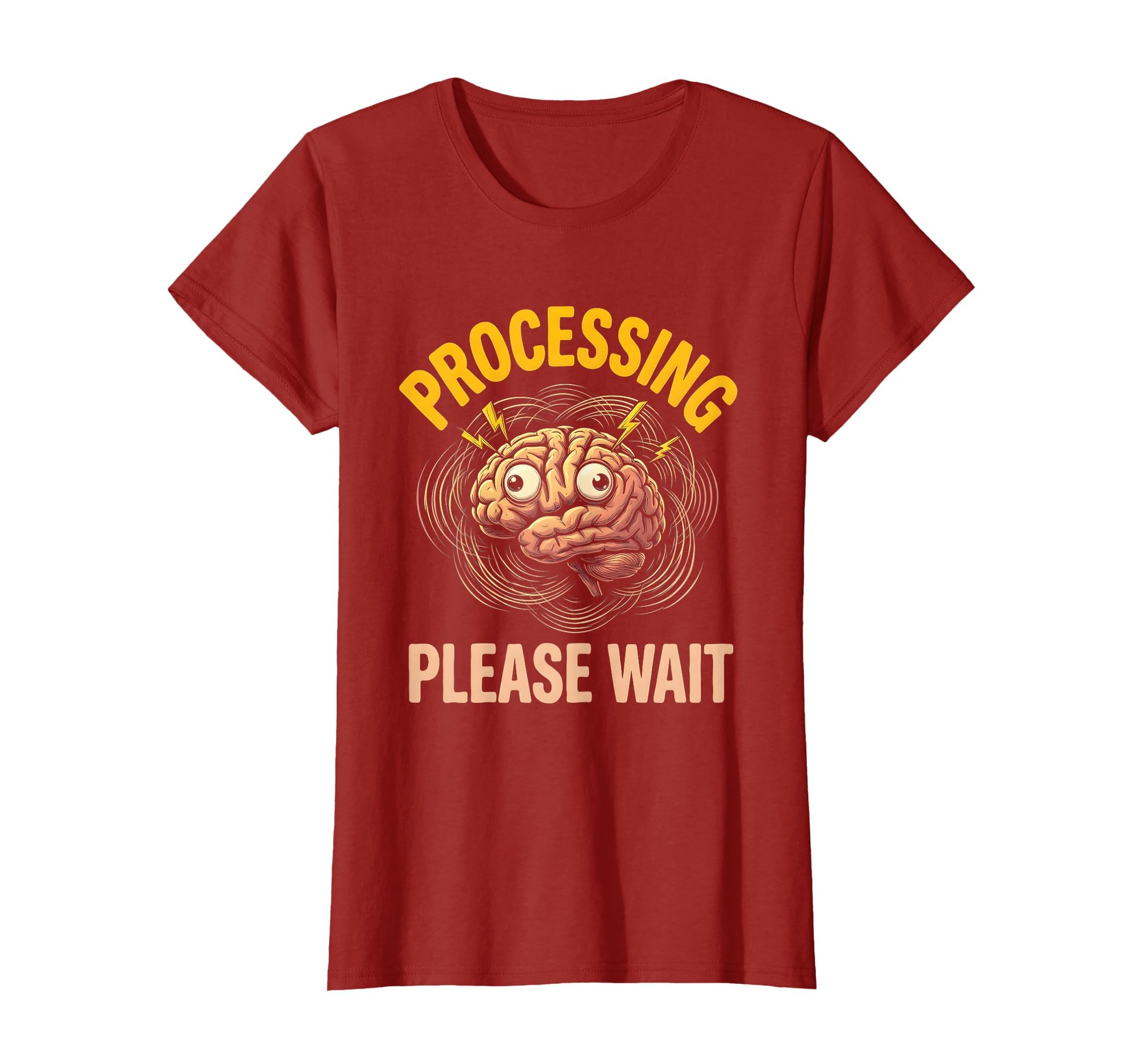 Overstimulated Processing Please Wait T-Shirt - Custom Art Print Unisex - T-Shirt, Sweatshirt, Hoodie
