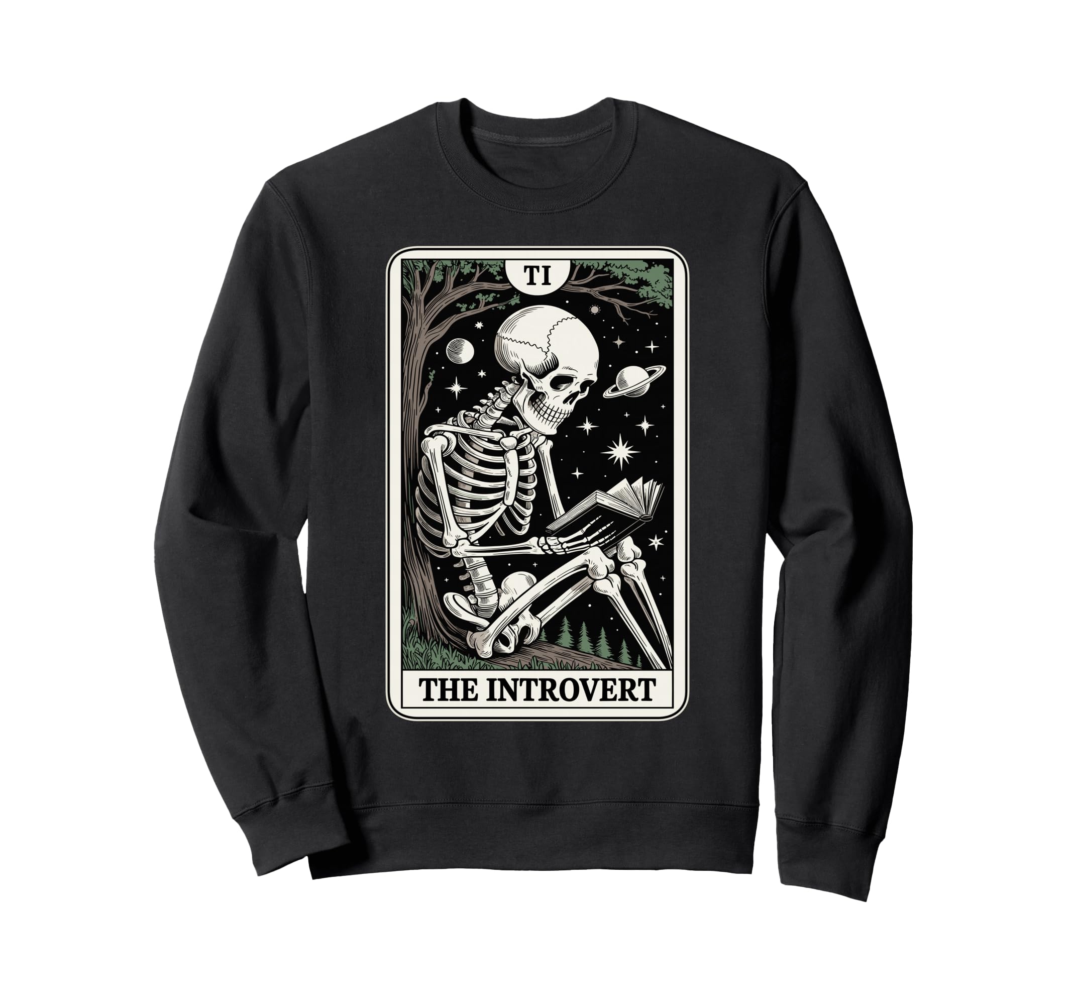 Introvert Tarot Indoorsy Antisocial Sweatshirt - Trendy Graphic for Adults - T-Shirt, Sweatshirt, Hoodie