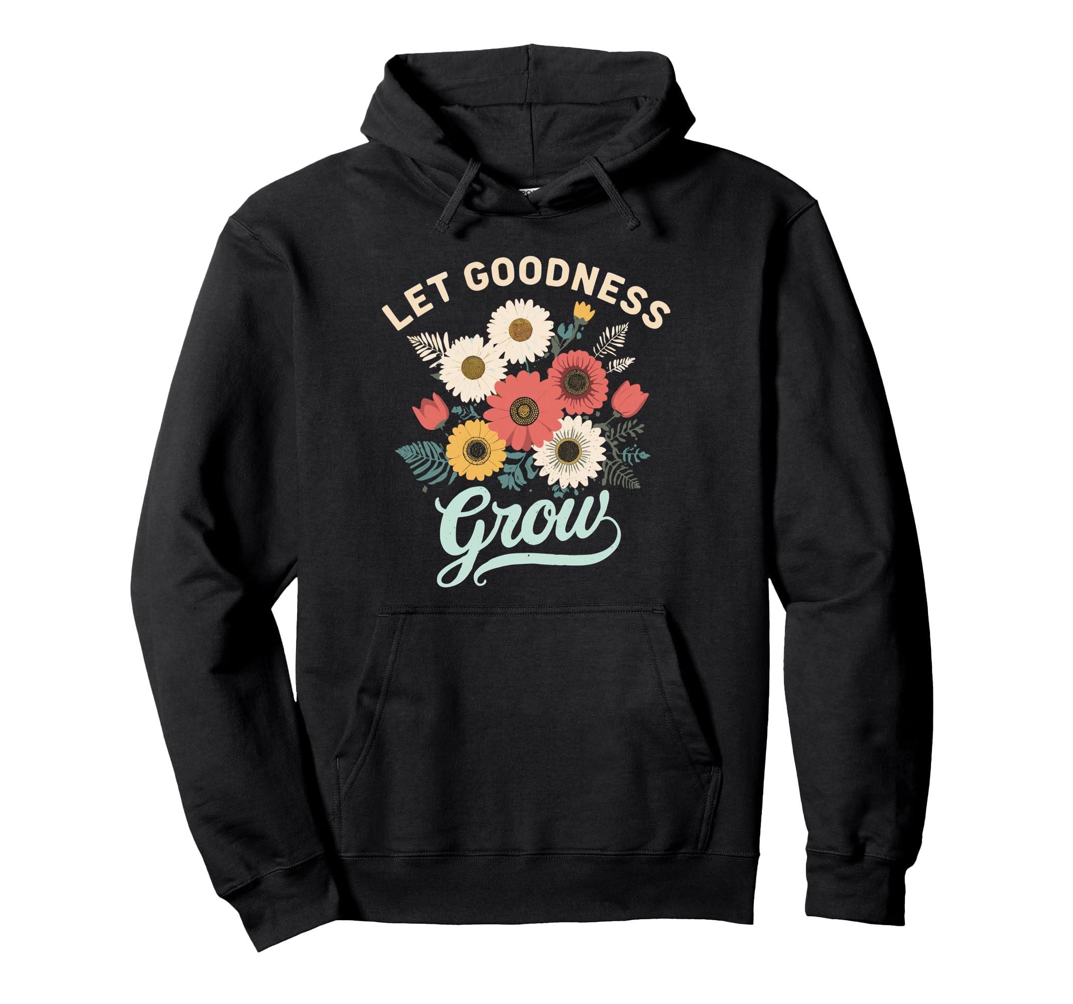 Wellness Kindness Flower Aesthetic Hoodie - Casual Everyday Wear Men Women - T-Shirt, Sweatshirt, Hoodie