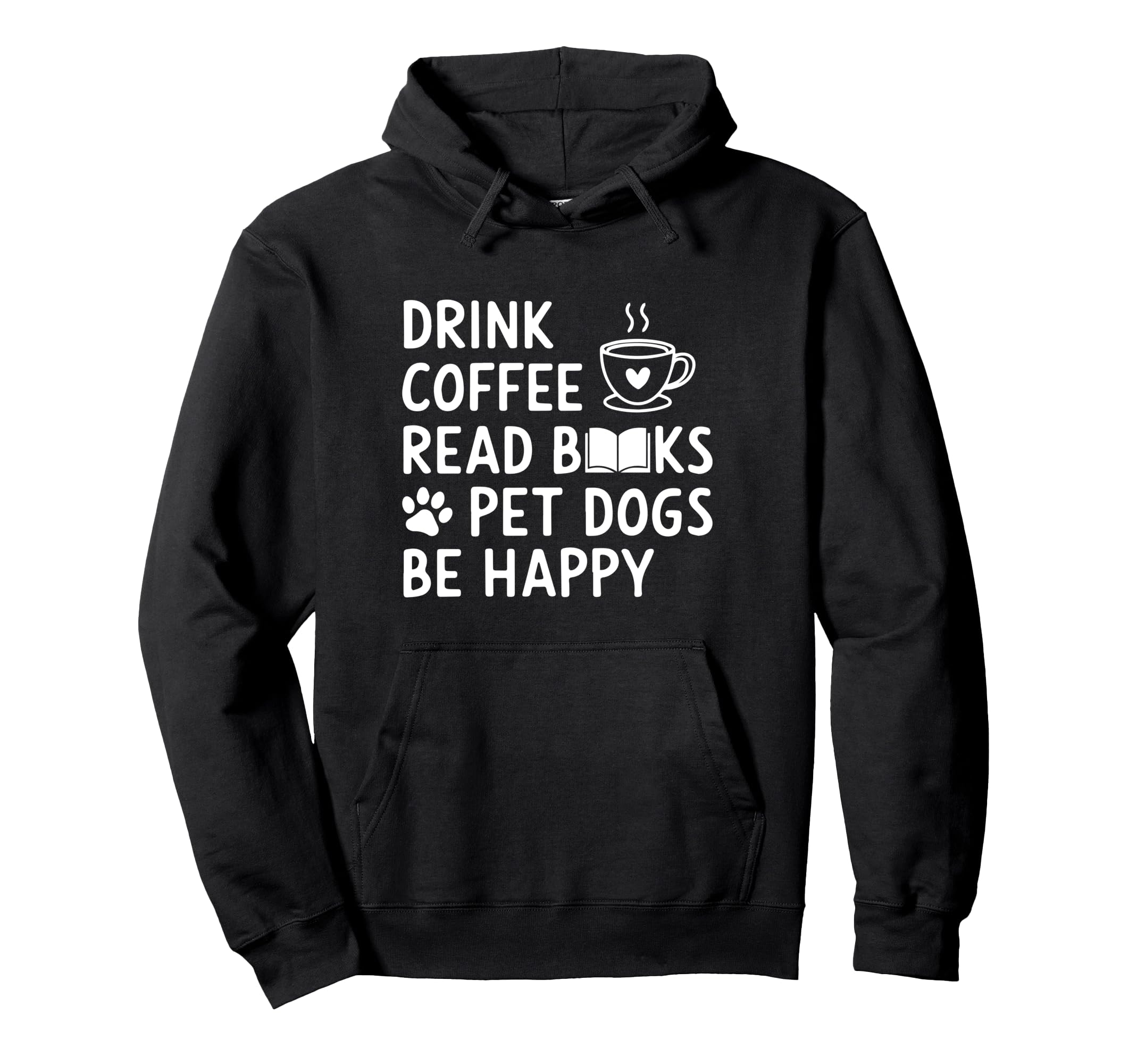 Coffee Dogs Books Lover Funny Book Hoodie - Unique Graphic for Adults - T-Shirt, Sweatshirt, Hoodie
