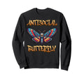 Antisocial Butterfly Sweatshirt - Novelty Apparel for Adults - T-Shirt, Sweatshirt, Hoodie