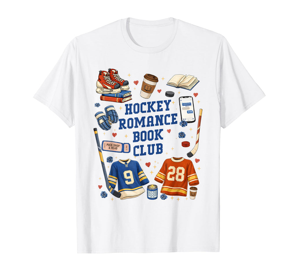 Hockey Romance Book Club Hockey T-Shirt - Minimalist Print for Adults - T-Shirt, Sweatshirt, Hoodie