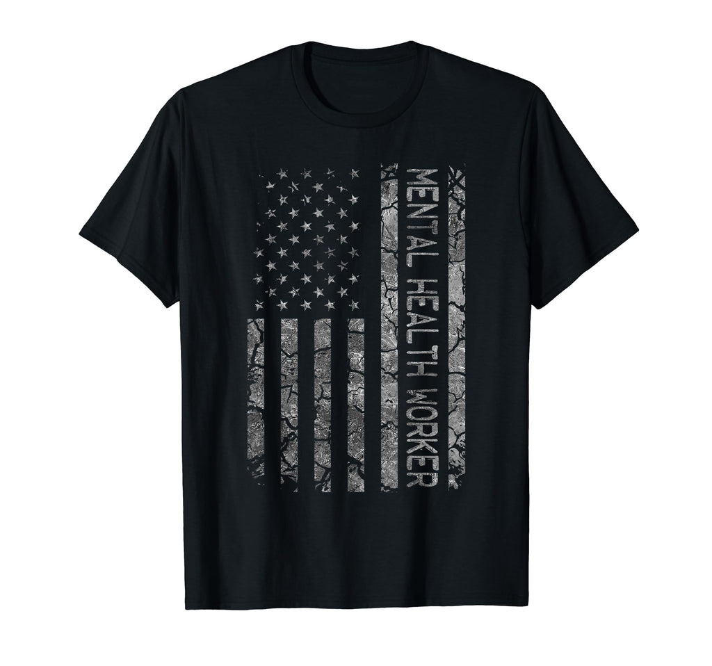 Funny Job Title Worker American Flag T-Shirt - Novelty Apparel Men Women - T-Shirt, Sweatshirt, Hoodie