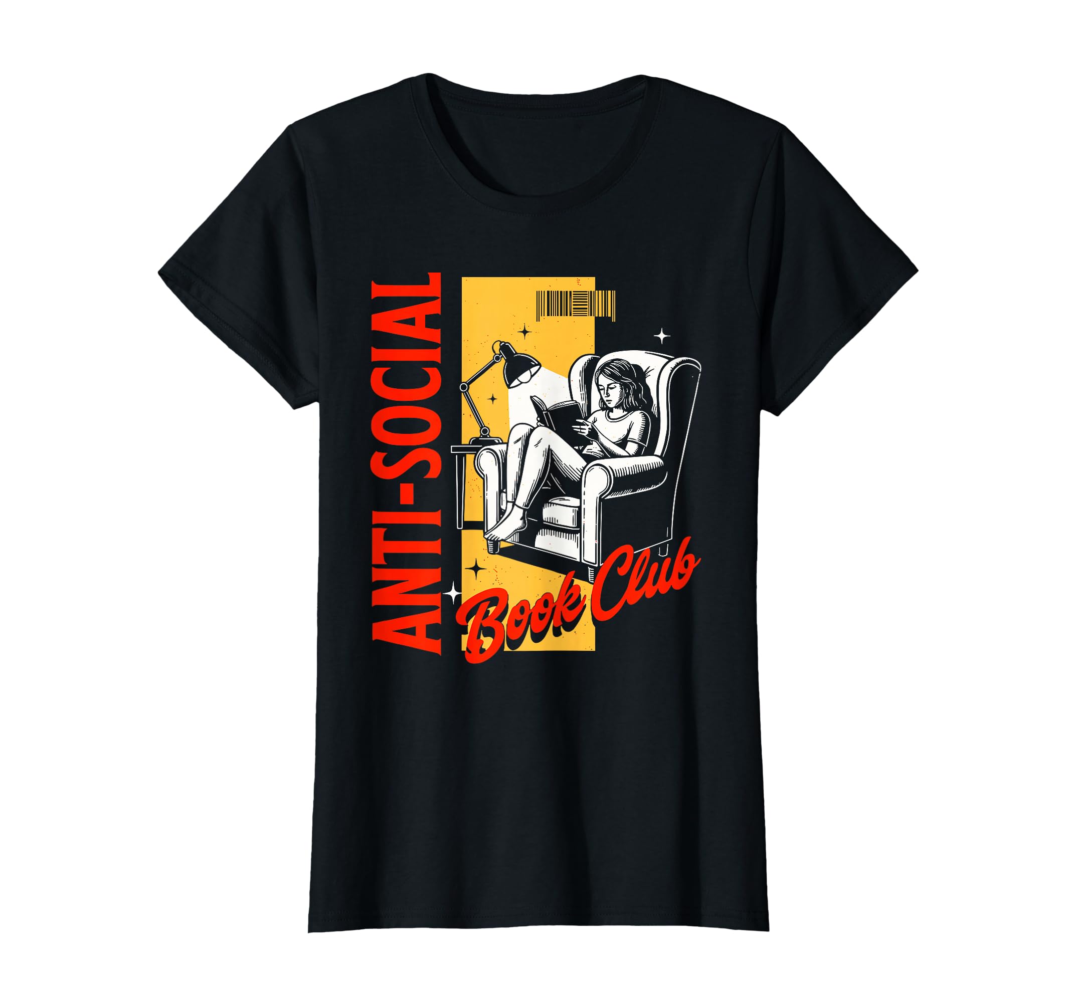 Womens Anti Social Book Club Reading T-Shirt - Casual Everyday Wear Unisex - T-Shirt, Sweatshirt, Hoodie