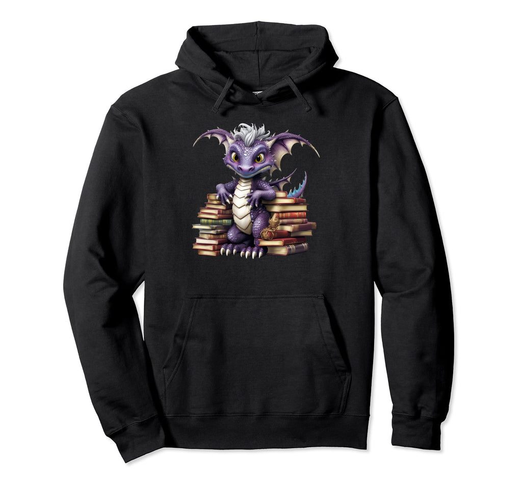 Chinese Year Dragon Dragon Books Colorful Hoodie - Aesthetic Graphic Unisex - T-Shirt, Sweatshirt, Hoodie