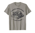 I Think Therefore I Cant Sleep Raccoon T-Shirt - Graphic Print for Adults - T-Shirt, Sweatshirt, Hoodie