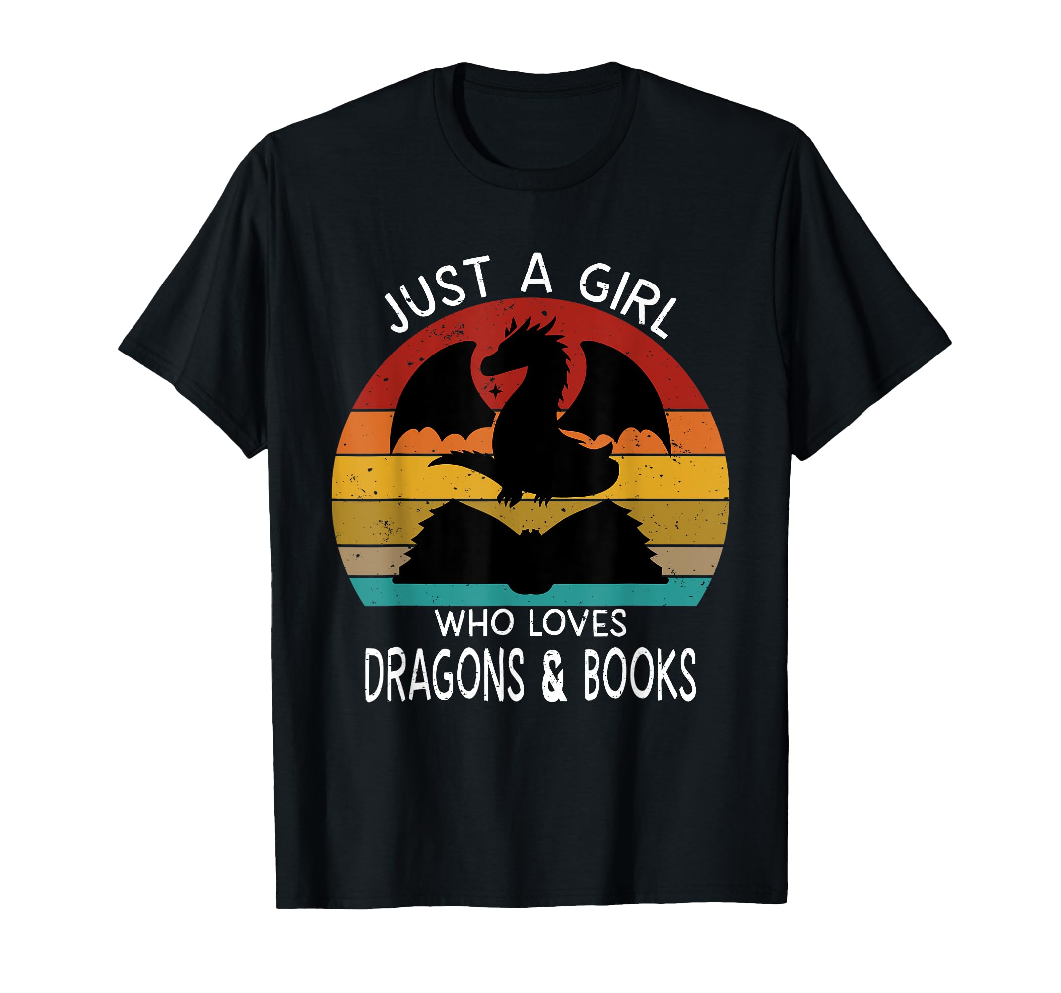 Just Who Loves Dragons And Books T-Shirt - Minimalist Print for Adults - T-Shirt, Sweatshirt, Hoodie