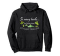 Slogan So Many Books Little Time So Many Hoodie - Novelty Apparel Unisex - T-Shirt, Sweatshirt, Hoodie