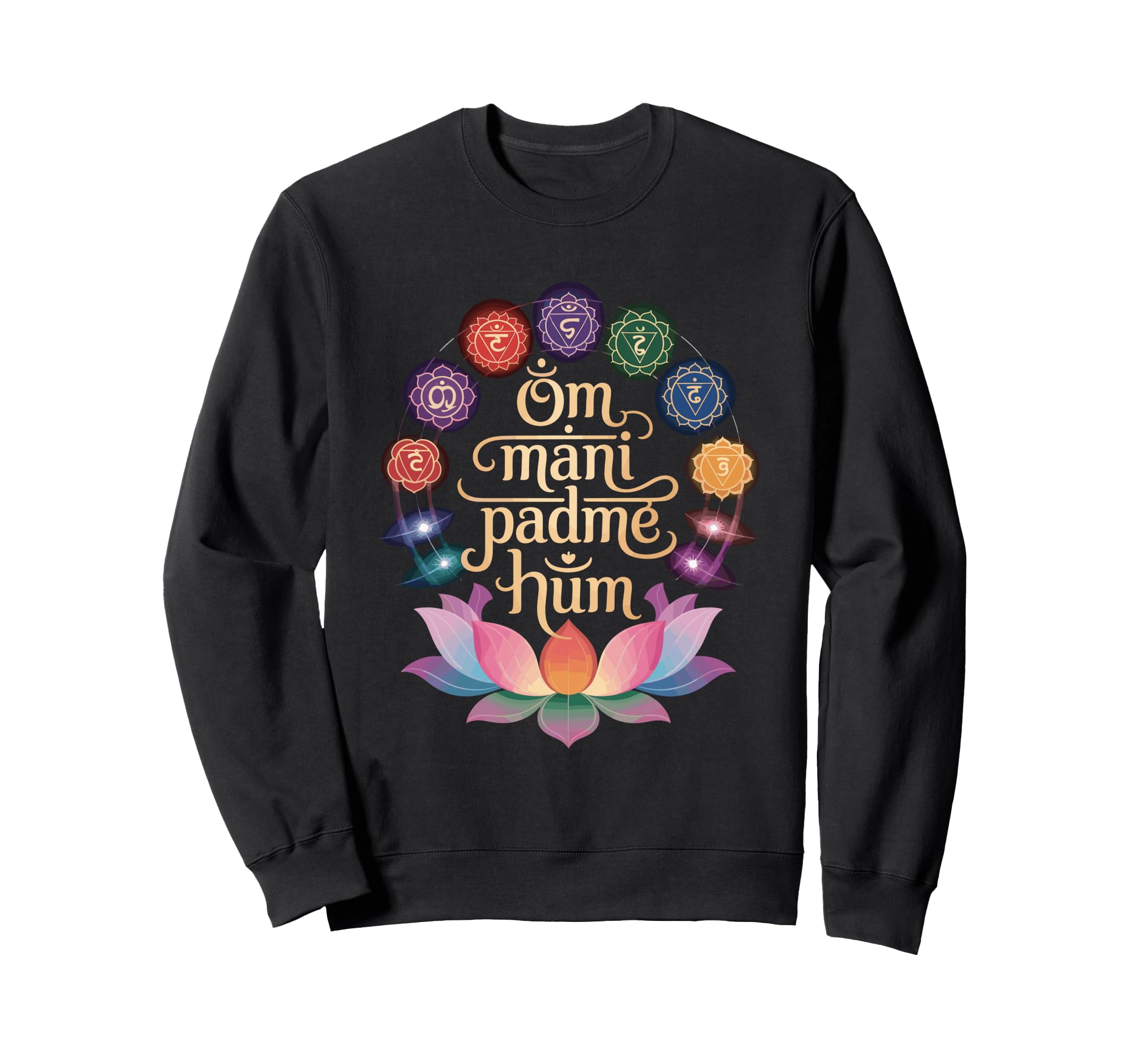 Meditation Om Mani Padme Hum Mantra Sweatshirt - Aesthetic Graphic Unisex - T-Shirt, Sweatshirt, Hoodie